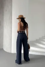 Pensli Bol Paça Kot Pantolon 7063-17-(27-32)