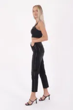 Şerit Fermuarlı Kot Pantolon 7004-03-(26-31)