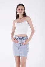 Mini Kot Etek  1040-08-(XS-XL-5)
