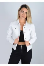 Veste en jean courte classique 640-50-(S-XL-6)