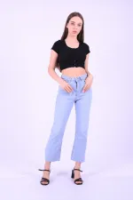 İspanyol Mom Fit Kot Pantolon  1706-42-(28-33)