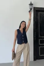 Düğmeli Yelek 6070-17-(S-XL-6)