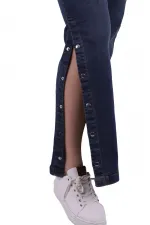 Yanı Çıtçıt Detaylı Pantolon 992-02-(27-32) Yanı Çıtçıt Detaylı Pantolon 992-02-(27-32)