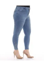 Paçası Dört Düğmeli Kot Pantolon  786-15-(30-36)