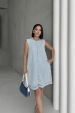 Kolsuz Cepli Oversize Elbise 3043-42-(S-XL-6)