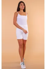 Mom Denim Short with Double Folded Leg Ending 209-50-(S-L-5) White Mom Denim Short with Double Folded Leg Ending 209-50-(S-L-5) White