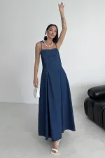 Bağcık Detaylı Volanlı Elbise 3052-26-(S-XL) Bağcık Detaylı Volanlı Elbise 3052-26-(S-XL)