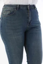 High Waisted Skinny Full Length Jean  515-02-(34-40) Dark Tinted Denim