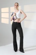 High Waisted and Flared Leg Skinny Jean  867-10-(27-32) 