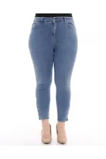 Paçası Dört Düğmeli Kot Pantolon  786-15-(30-36)