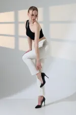 Serpme Taşlı  Relax Kot Pantolon  7193-80-(28-33)