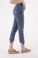 Paçası Mom Fit Kot Pantolon 884-06-(26-31) Paçası Mom Fit Kot Pantolon 884-06-(26-31)