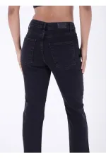 Damla Taşlı Mom Fit Kot Pantolon 7024-23-(26-31) Damla Taşlı Mom Fit Kot Pantolon 7024-23-(26-31)