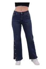 Yanı Çıtçıt Detaylı Pantolon 992-02-(27-32) Yanı Çıtçıt Detaylı Pantolon 992-02-(27-32)