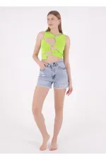 Ripped Denim Short with Fringe Ending 225-08-(S-XL-6) Snow Light Blue Ripped Denim Short with Fringe Ending 225-08-(S-XL-6) Snow Light Blue