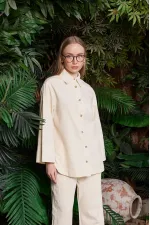 Oversize Keten Gömlek HS601-65-(S-XL) Oversize Keten Gömlek HS601-65-(S-XL)