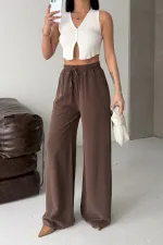 Lastikli Palazzo Pantolon  HS708-81-(S-XL)
