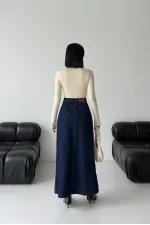 Kapaklı Uzun Boy Kot Etek  1941-17-(36-44)