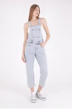 Mom Denim Overalls 325-08-(S-XL-6) Snow Light Blue Mom Denim Overalls 325-08-(S-XL-6) Snow Light Blue