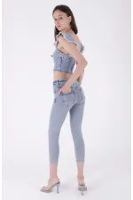 Kısa Boy Skinny Kot Pantolon  810-08-(26-31)