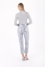 Dikişsiz Paça Mom Fit Kot Pantolon  764-48-(26-31)