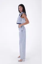 Bol Paça Relax Kot Pantolon  718-08-(S-L-6)