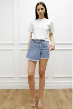 Etekli Zincirli Kısa Şort 297-42-(S-XL-6) Etekli Zincirli Kısa Şort 297-42-(S-XL-6)