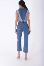 Şerit Fermuarlı Kot Pantolon  7004-27-(26-31)