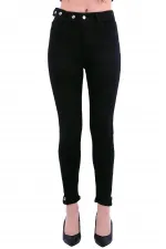 Kemerli Düğmeli Kot Pantolon 754-03-(28-33) Kemerli Düğmeli Kot Pantolon 754-03-(28-33)