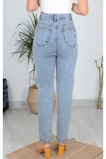 Yüksek Bellı Mom Kot Pantolon  800-08-(27-32)