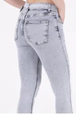 Paçaları Kemerli Pantolon 746-08-(27-32) Paçaları Kemerli Pantolon 746-08-(27-32)
