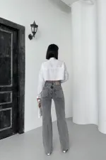 Yüksel Bel Straight Kot Pantolon 7033-40-(28-33)