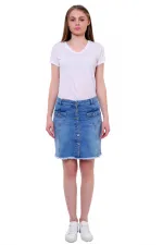 Kısa Kot Etek 105-06-(S-XL) Kısa Kot Etek 105-06-(S-XL)