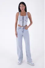 Bol Paça Relax Kot Pantolon  718-42-(26-28)