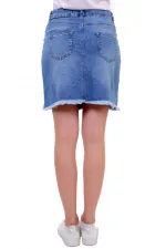 Kısa Kot Etek 105-06-(S-XL) Kısa Kot Etek 105-06-(S-XL)