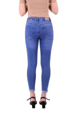 Duble Paça Skinny Kısa Boy Kot Pantolon  820-15-(26-31)