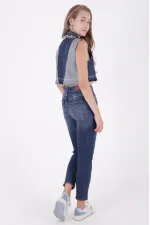 Tık Likra Kot Pantolon  7036-01-(28-33)
