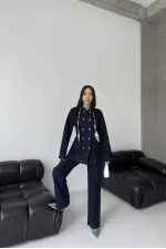  6248-17-(S-XL) Slubbed Navy Blue