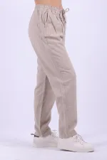 Beli Lastikli Keten Pantolon  996-80-(S-XL-6)