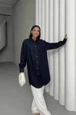 Balon Kollu Düğmeli Gömlek 6093-17-(S+L+3)