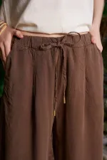 Paça Detaylı Lastikli Keten Pantolon HS700-78-(S-XL) Paça Detaylı Lastikli Keten Pantolon HS700-78-(S-XL)