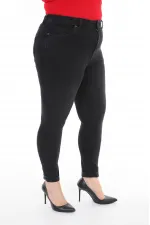 High Waisted Ankle Length Skinny Jean  815-03-(30-36) Anthracite Denim