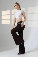 Wide Leg Flared Jean 7067-78-(27-32) Brown