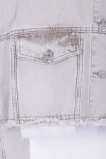 Denim Jacket with Lining Detail 6016-79-(XS-L-6) Denim Jacket with Lining Detail 6016-79-(XS-L-6)