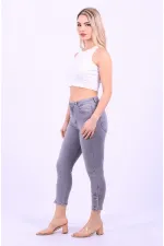 Paçası Dört Düğmeli Kot Pantolon 786-22-(26-31) Paçası Dört Düğmeli Kot Pantolon 786-22-(26-31)