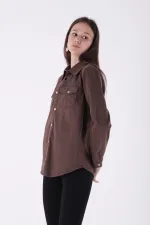 Çıtçıtlı Kot Gömlek  6013-79-(S-XL)