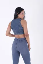 Pensli İspanyol Kot Pantolon  7021-06-(27-32)