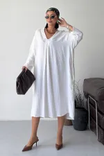 Kemerli Oversize Elbise HS3080-51-(S-L-3)