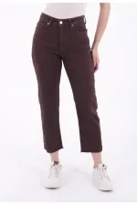Dikişsiz Paça Mom Fit Kot Pantolon  764-78-(32-34-3)