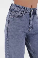 İğne Kırığı Desenli Relax Kot Pantolon  7049-62-(28-33)